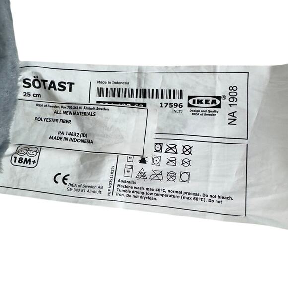 Ikea Koala With Baby SOTAST Stuffed Animal Doll Toy Children's Grey Plush 14" - Picture 5 of 9